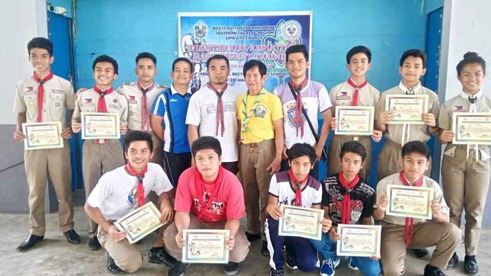 BSP Lipa City Council's Disaster Risk Reduction Management Training 