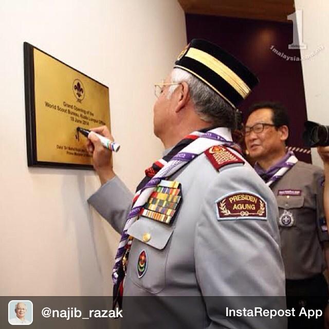 The opening of the new office of the World Scout Bureau in Kuala Lumpur