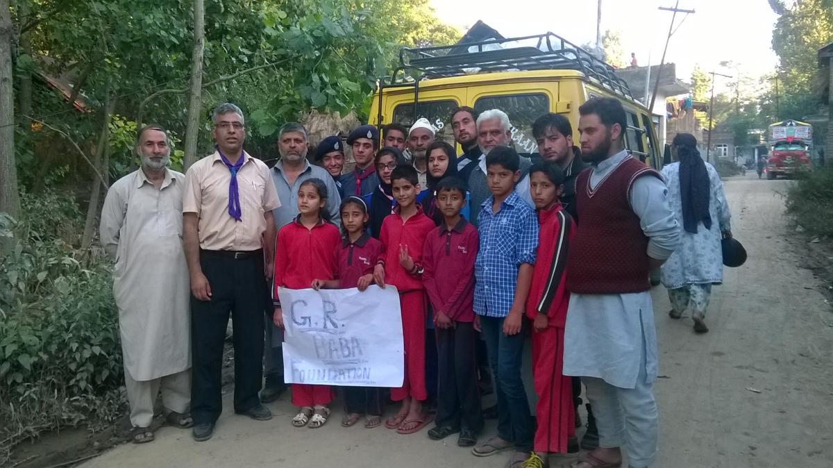 Relief distrubution at flood affected areas.