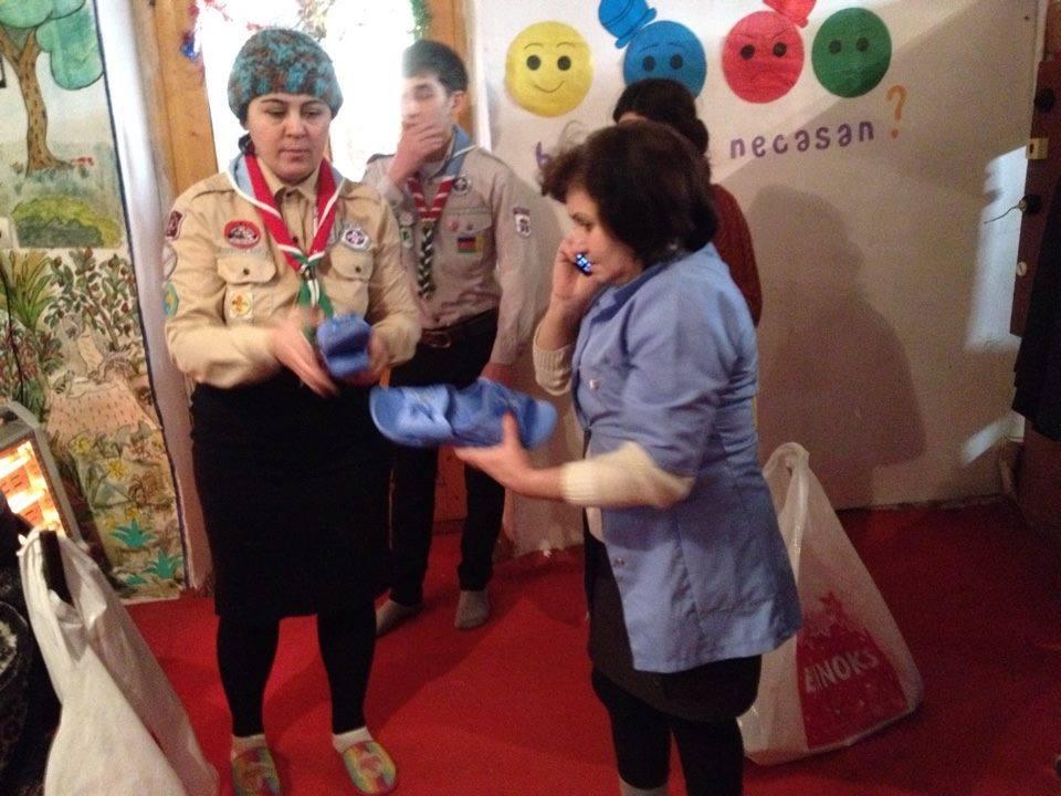 Shaki Scout Troop Supported the Rehabilitation Centre.