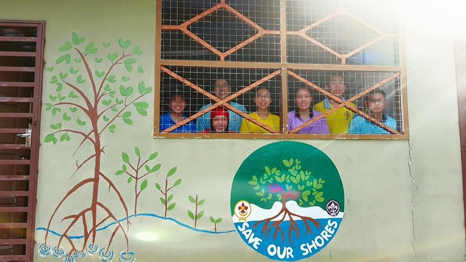 100 Mangrove Trees Planting and Mural Art Drawing