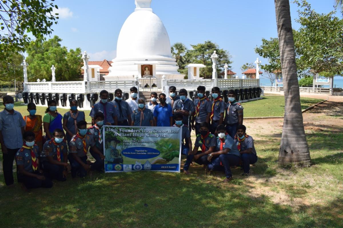 BP day and plant for hope project of kankesanthurai scout district stage 03 