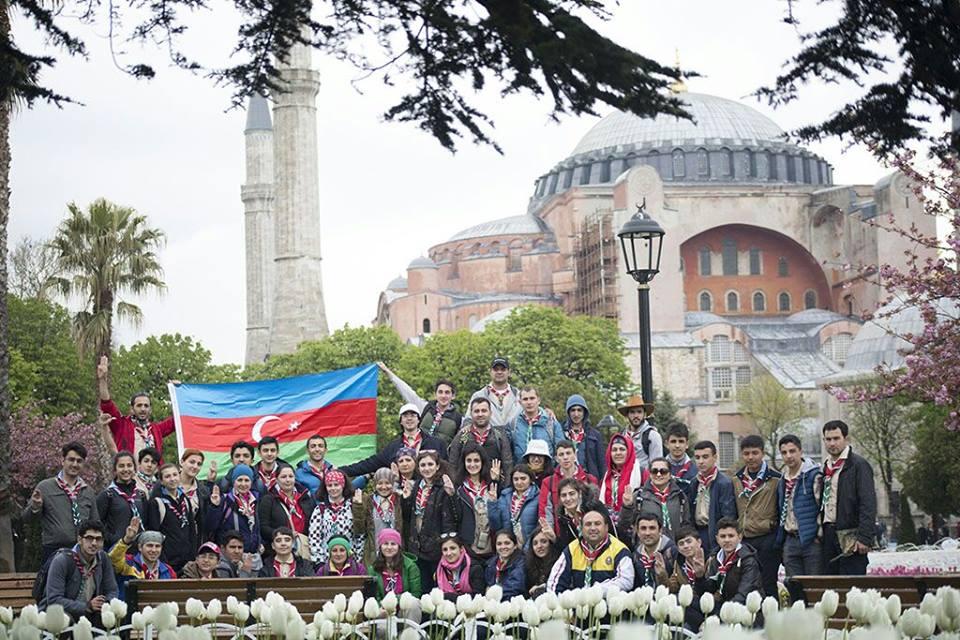 Scouts from Azerbaijan visited Turkey to participate in the ceremony of Guards of Honor parade commemorating the 100th anniversary of the Chanakkala Victory.