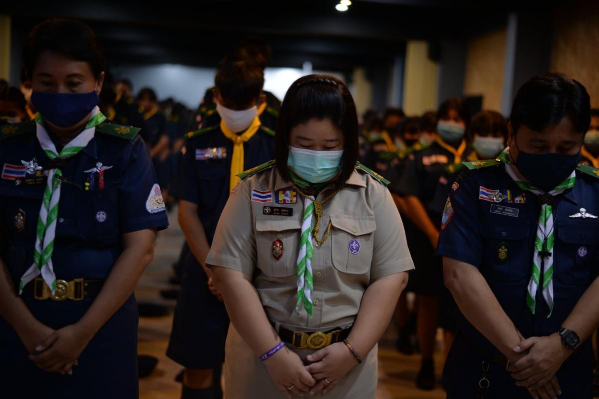 ผู้นำนักเรียนเข้าร่วมกิจกรรมลูกเสือ