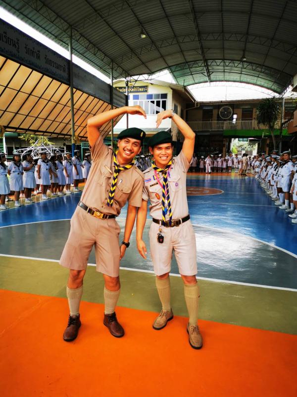 ถ่ายภาพก่อนเปิดประชุมกอง รักนะลูกเสือ
