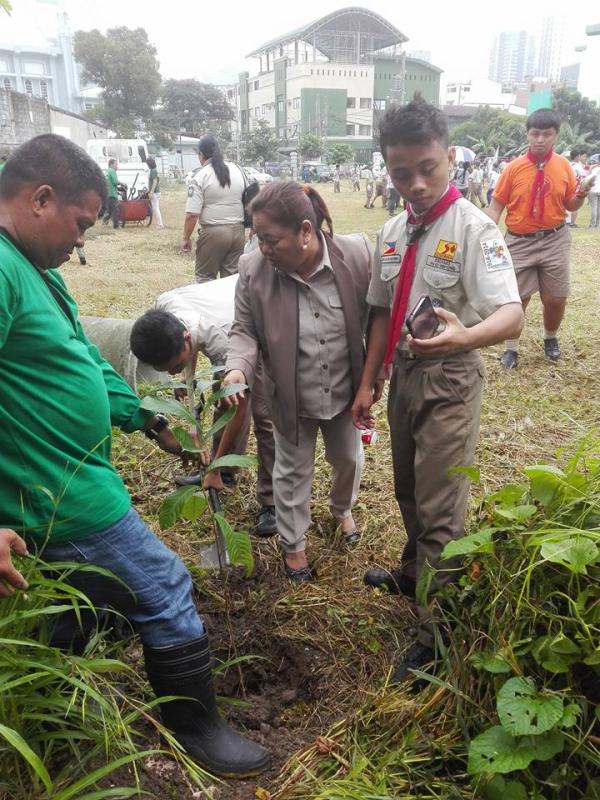 Scouting MOnth Celebration - Tree Planting Activity