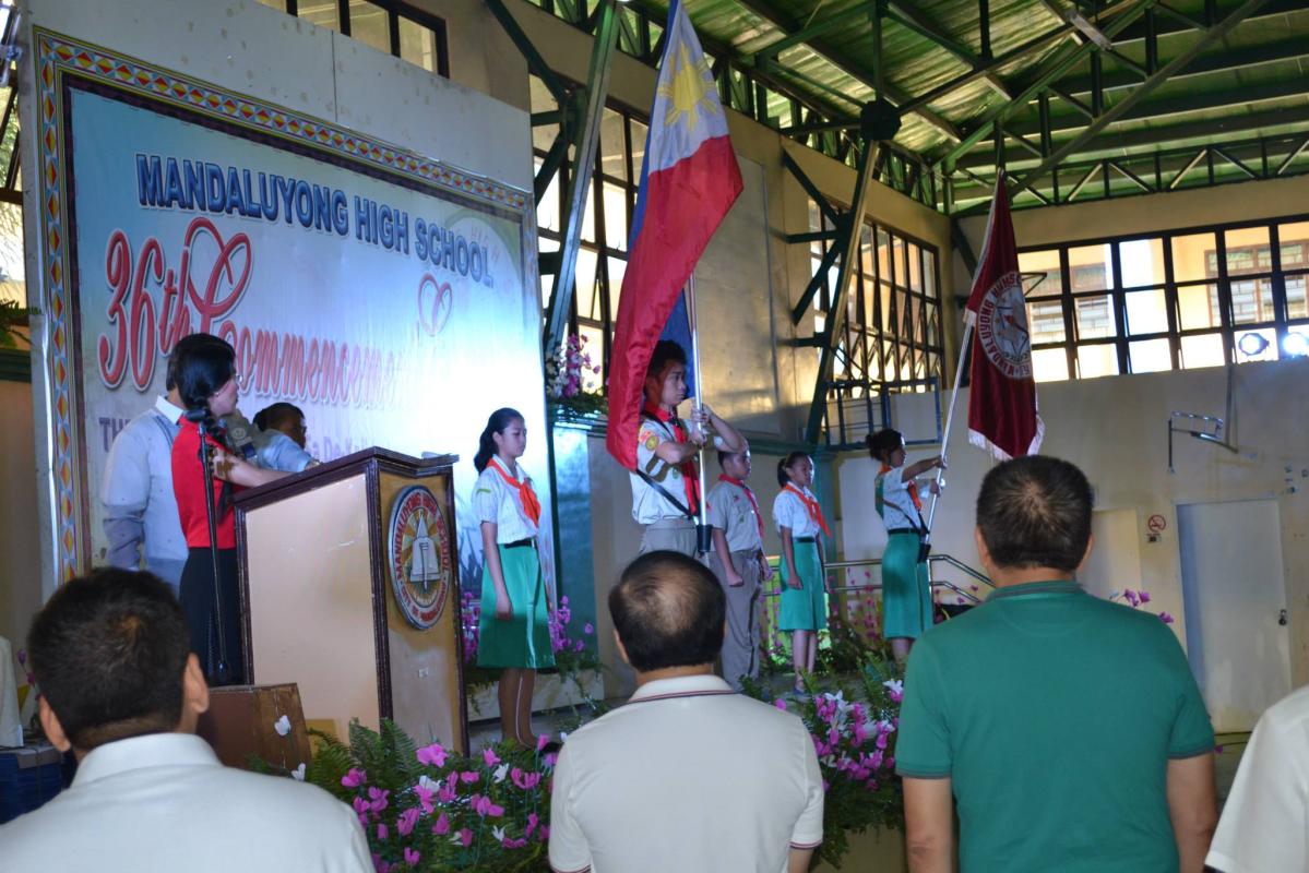 MHS Graduation 2015 assisted by some Scouts (BSP-GSP)