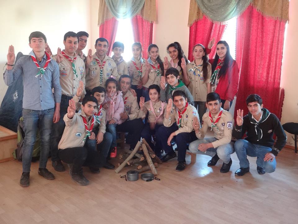 " Mubarizler " Scout group held a presentation ceremony.