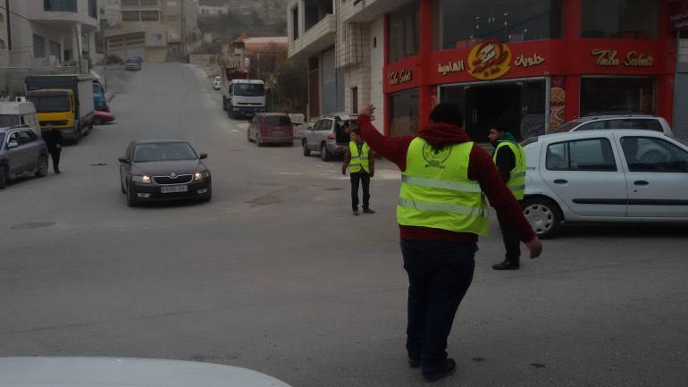 Khalil Al-Rahman Scout Group Helped Police in Organizing Traffic in Hebron