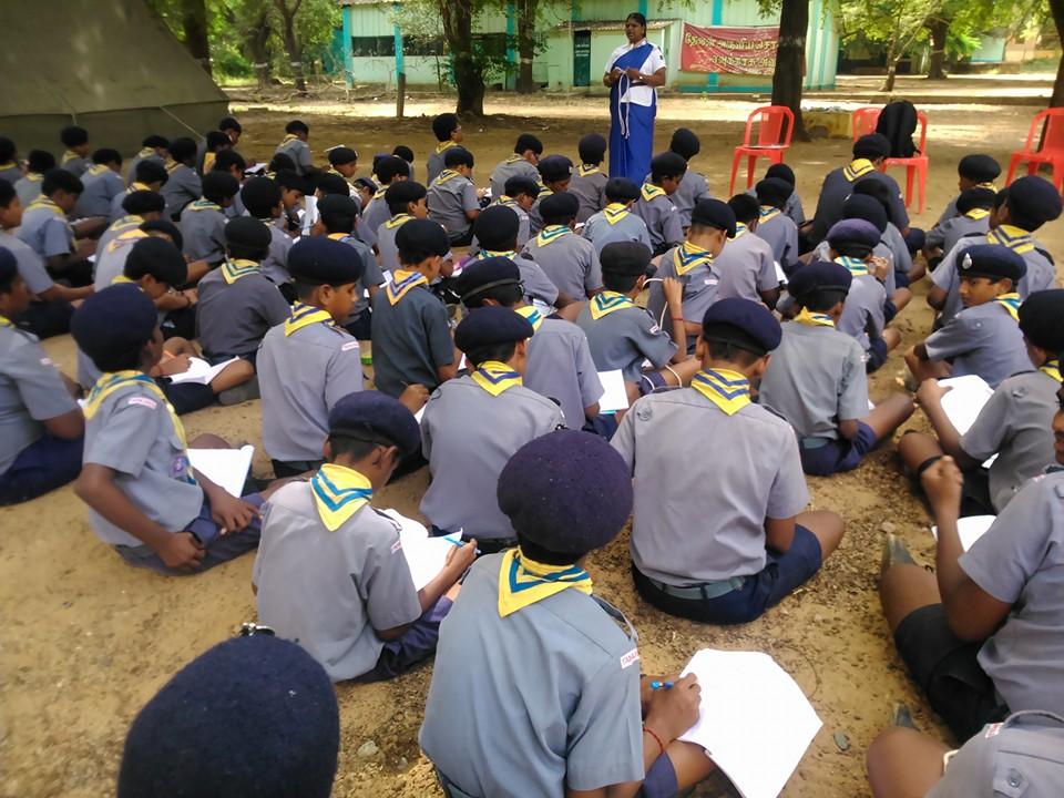 ANNUAL CAMP OF P A K PALINISAMI Hr Sec SCHOOL CHENNAI