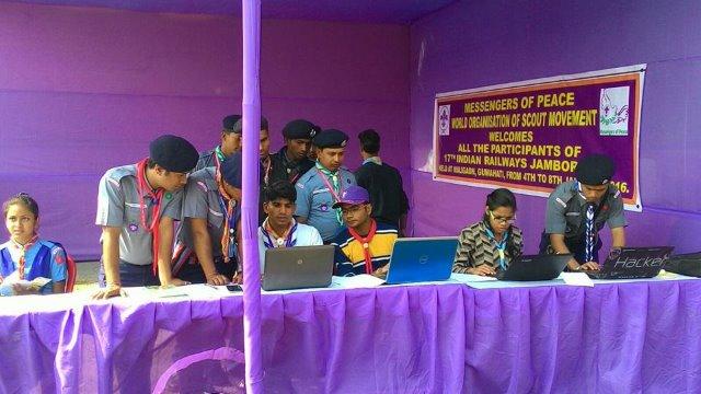 17 National Railway Jamboree, Maligoan, Hosted by N.F.Railway from 04th to 09th January 2016,The Bharat Scouts & Guides, N.E.Regional Headquaters organising MOP Workshop 