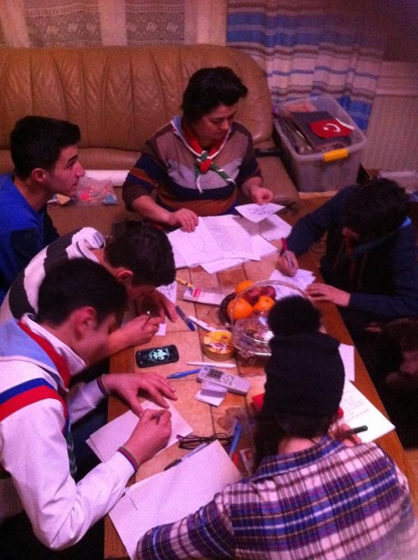 Shaki scouts prepares to the spring camp with the participation of active members .