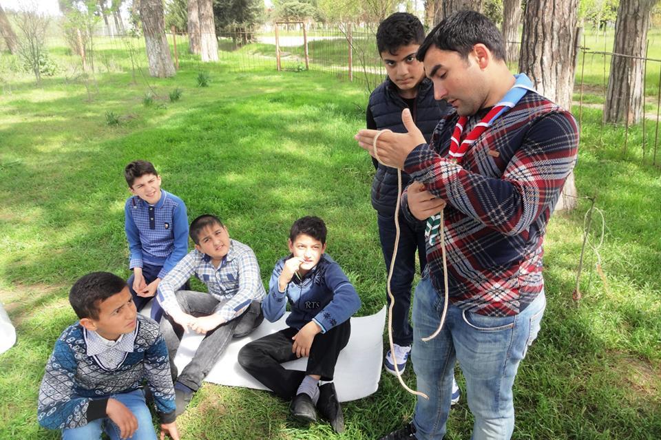Next meeting of "Mughan" scout troop of "Mubarizlar" scout group
