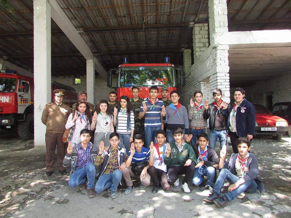 Shaki scout group held its next meeting
