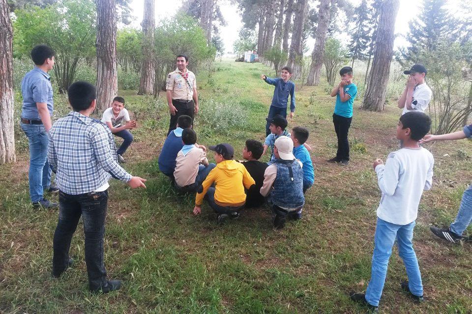 "Mubarizlar" scout group held a meeting on intellectual games.