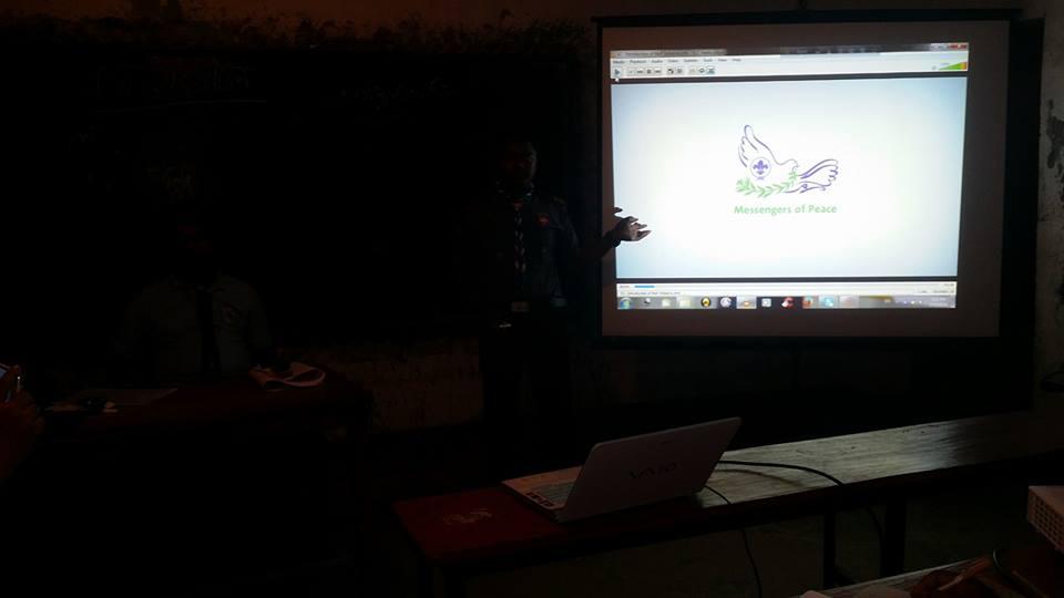 Messenger Of Peace in Scout and Cub Scout leader basic course.