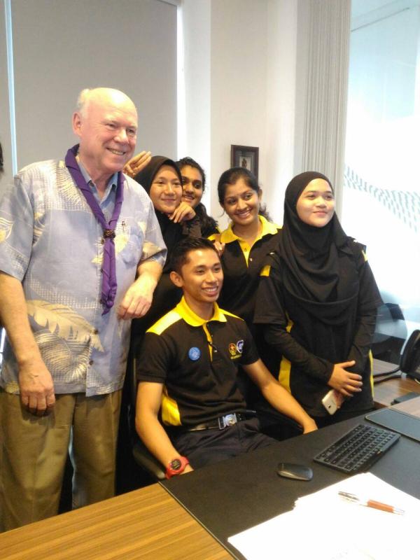 With Our Honorable Secretarial  General of World Scout Bureau - Kuala Lumpur Office