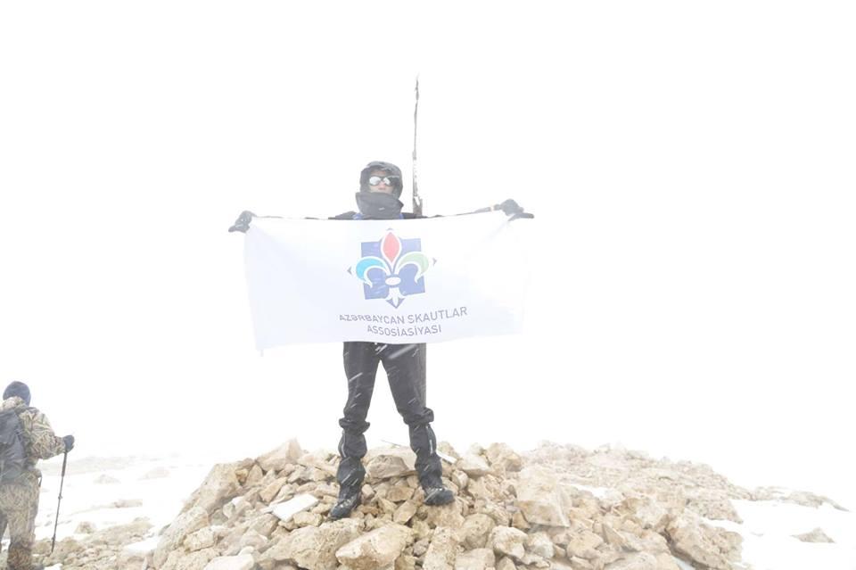 Orkhan Nuri - Scout of Azerbaijan  has conquered his next peak - Shahdagh 4243m.