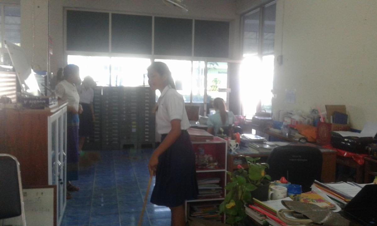 ทำความสะอาดห้องวิชาการ