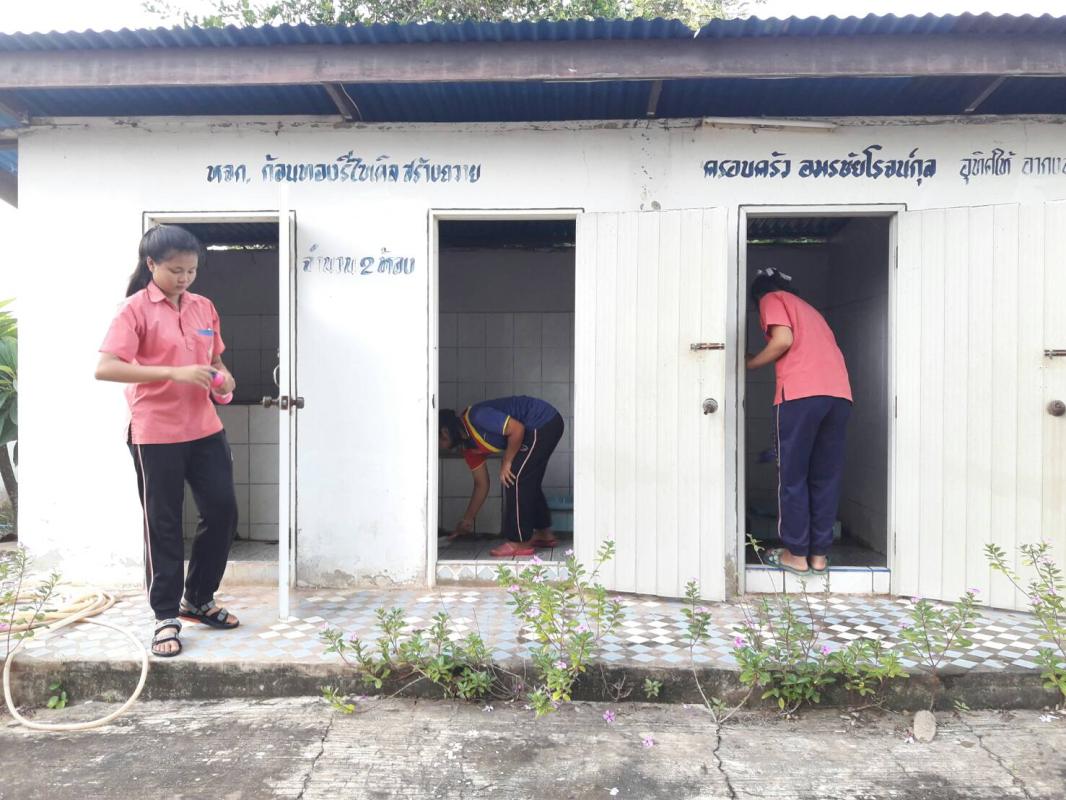 ทำความสะอาดวัด