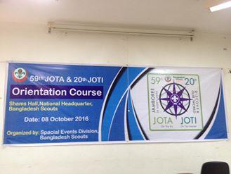 59th JOTA & 20th JOT Station Operator Orientation Course 2016.