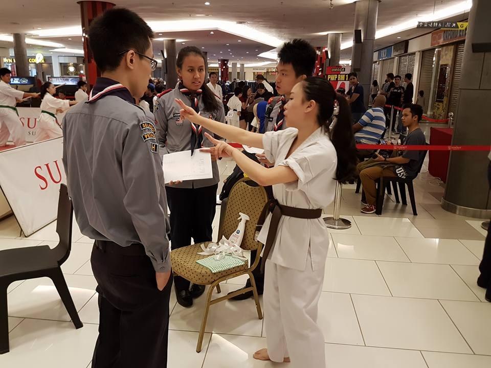Public Service by the Petailng Rovers and Senior Scouts for 3rd Malaysian Open Karate Tournament (Petaling District)