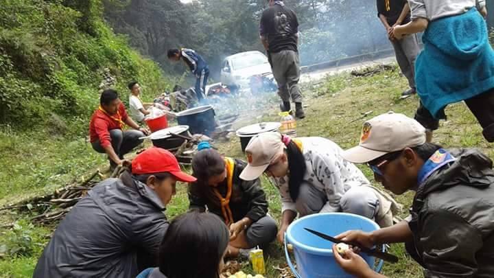 Hiking for Rigzhung Rovers and Choetse CBS