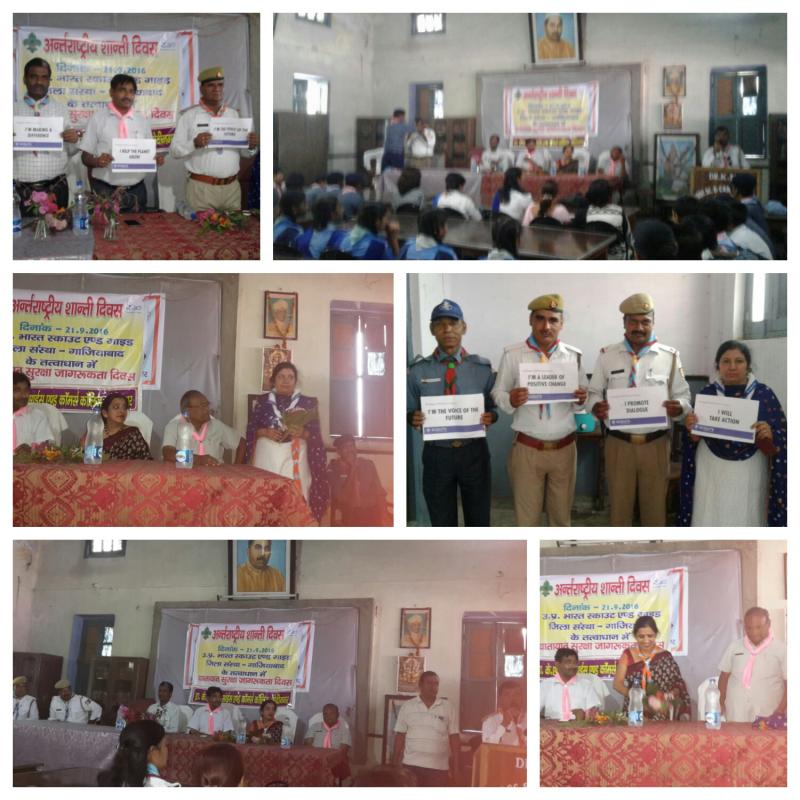 Peace rally and road safety program international peace day 