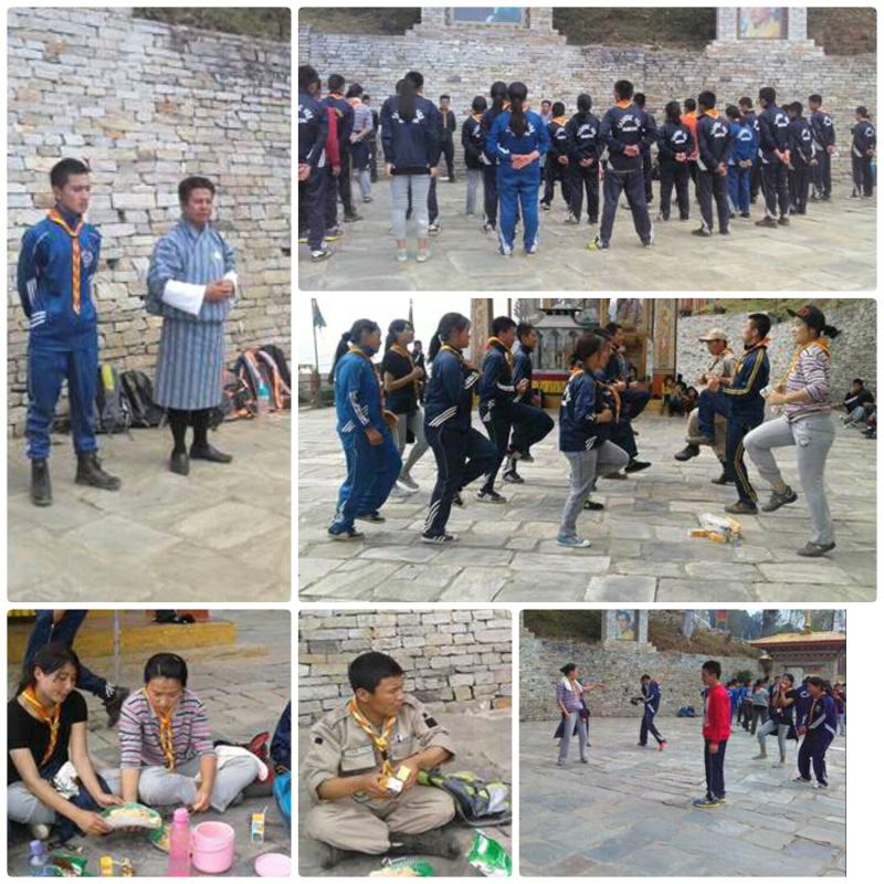 Tashitse Scouts out for hiking on 27/08/2016