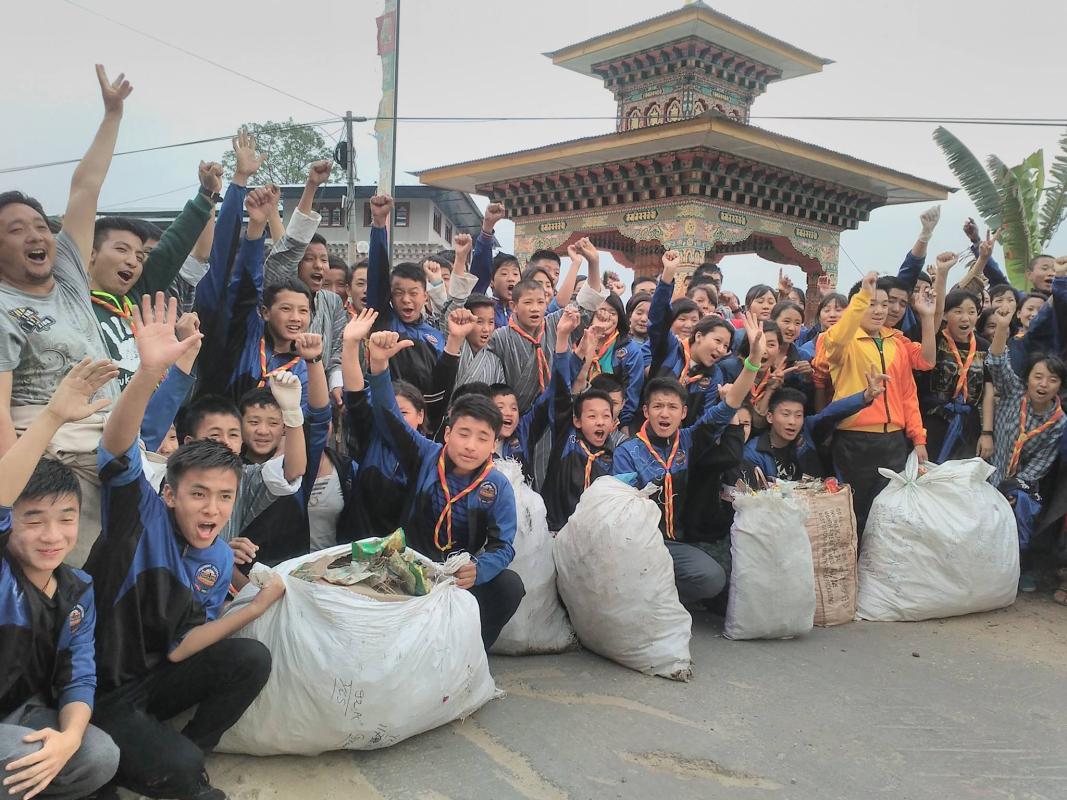 Scouts move for cleaning campaign for the environment 