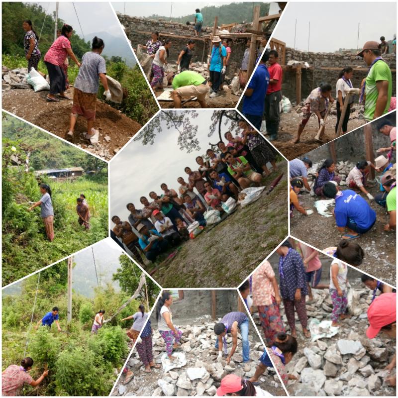 community cleaning & service by Gayshing Goan Zhenphen CBS troop 