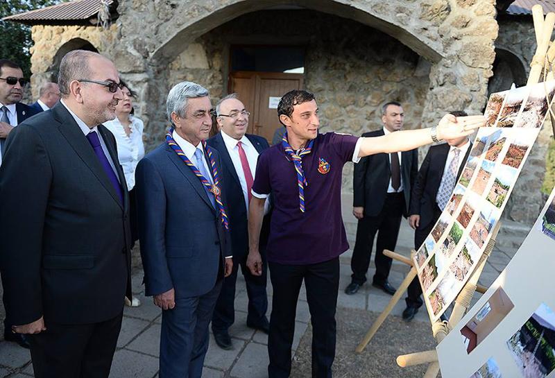 President of Armenia visited campsite of HASK