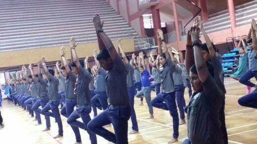 2017 International Yoga Day at Indoor Stadium Kozhikode