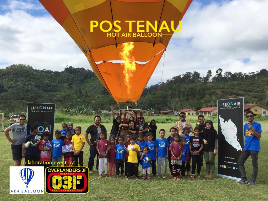 Malaysia's 1st Hot Air Balloon with Orang Asli Pos Tenau