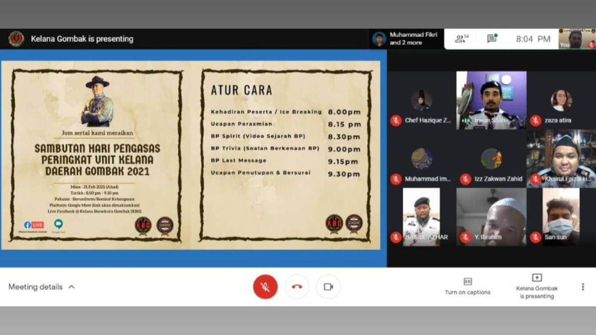 FOUNDER'S DAY ONLINE CELEBRATION 2021 LEVEL GOMBAK DISTRICT ROVERS 