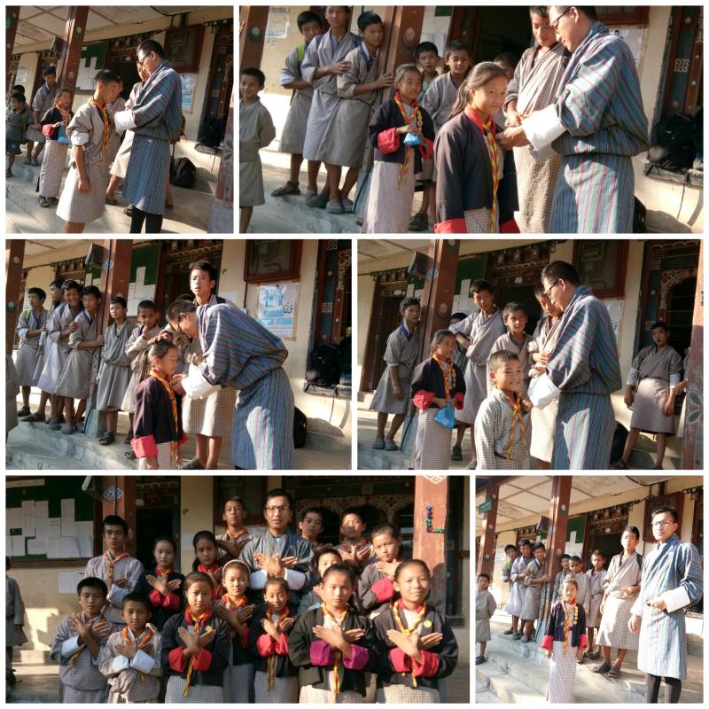 Awarding of Advancement & proficiency badges to young scouts