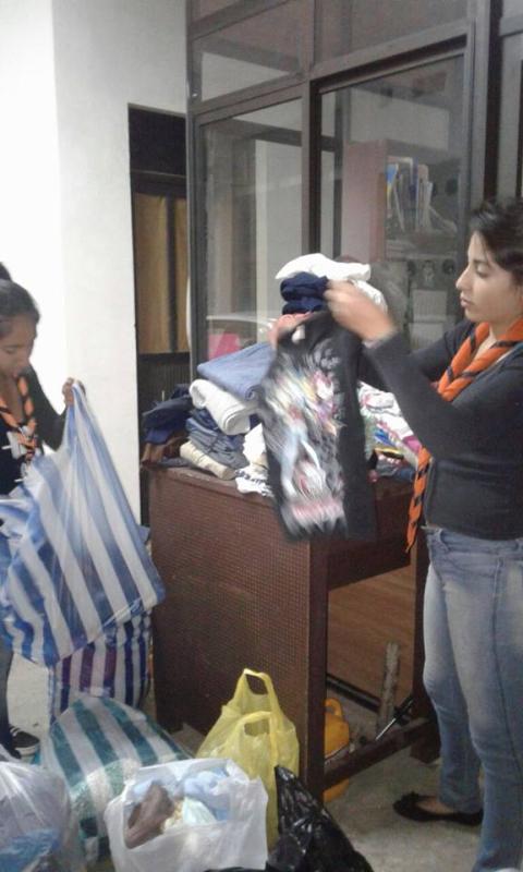 "Recolectando calor para navidad "