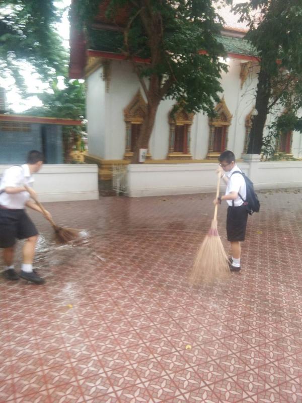 ทำความสะอาดวัด