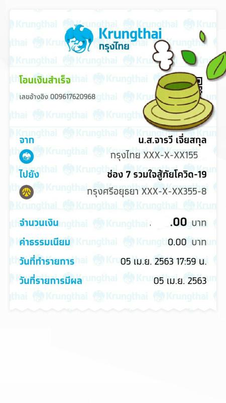 ร่วมบริจาคเงิน