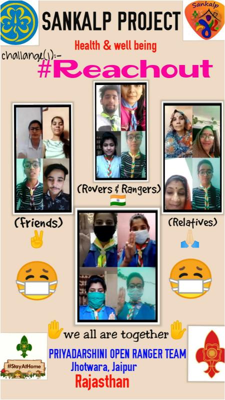 Health & well being.... challange(1):- #Reachout