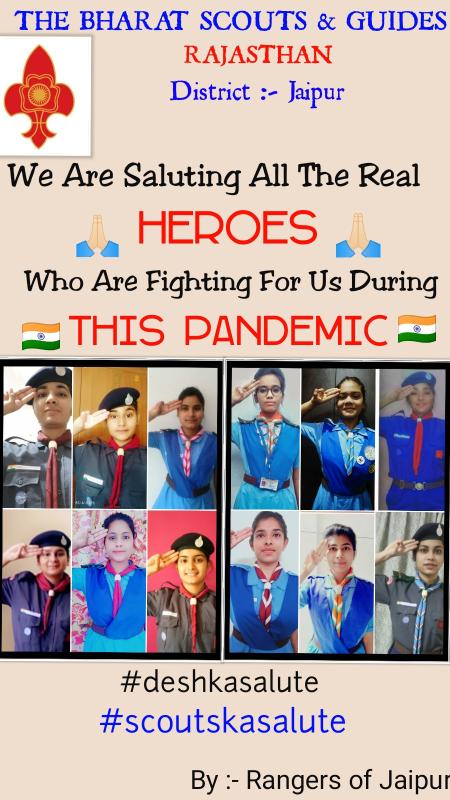 covid19 || real heroes || desh ka salute || scouts ka salute