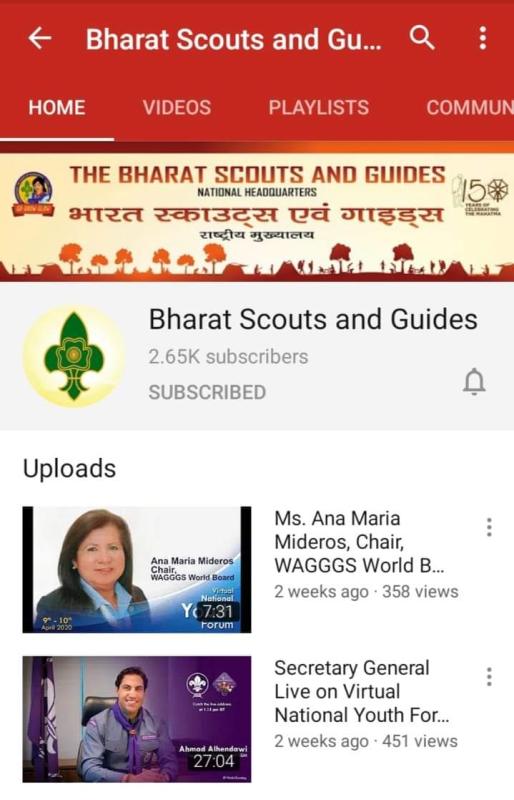 [D] Digital Scouting Guiding, Challenge 4 You tube channel of BSG