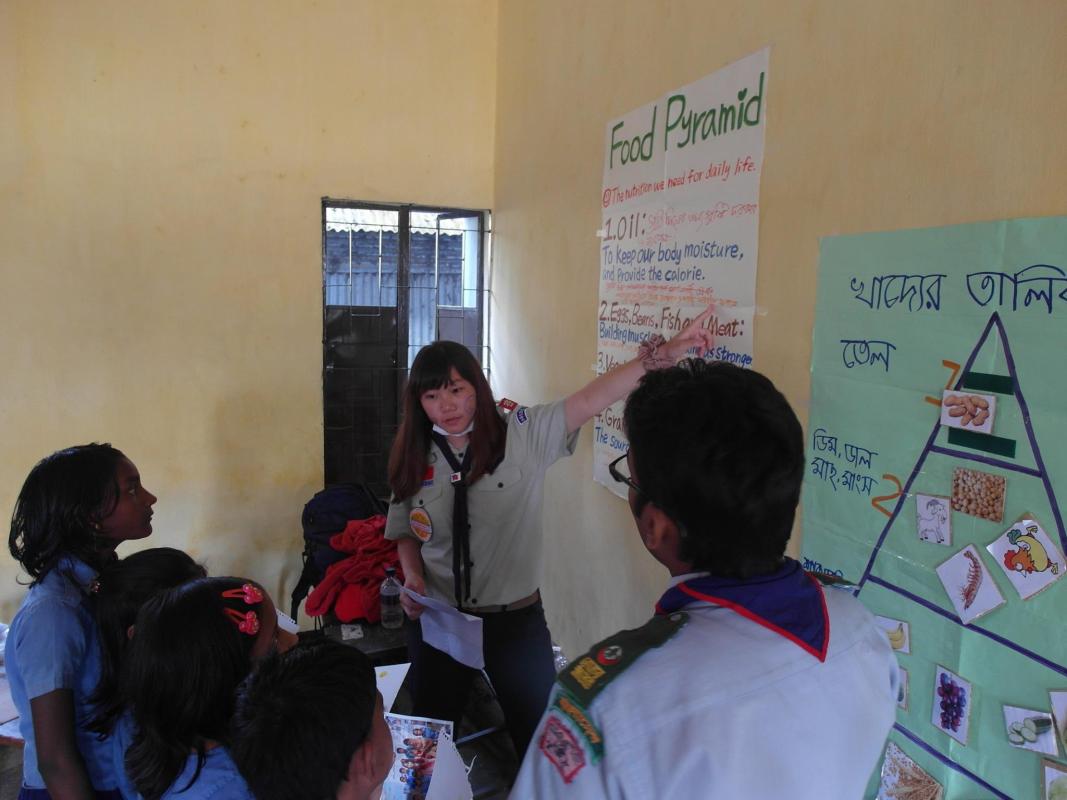 CJK roves went to Bangladesh for community service project