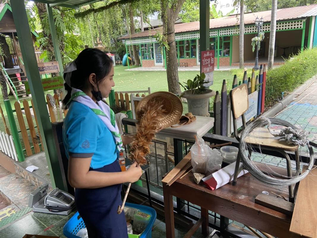 จิตอาสาทำความสะอาดห้องเรียน