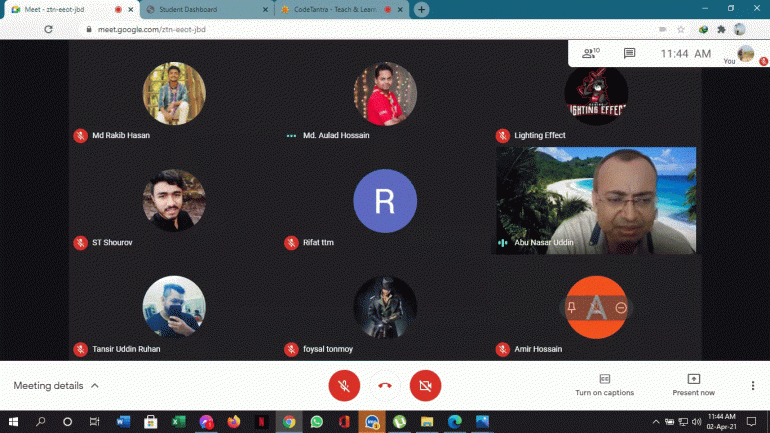  ক্রু মিটিং ২ এপ্রিল ২০২১