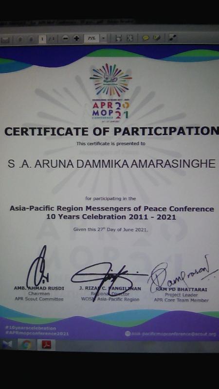 PARTICIPATING ,10th ,APR MOP CONFERANCE -