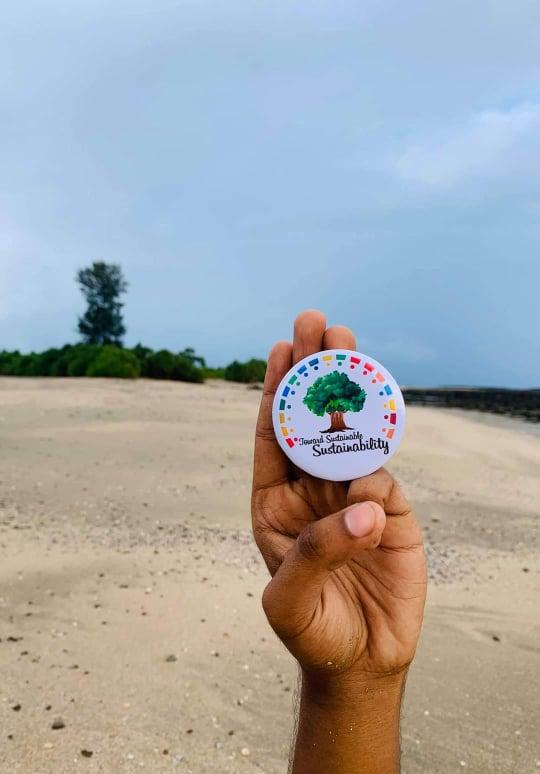Planted Tree at Beside a newly built road near Markas Mosque area at Gazipur.