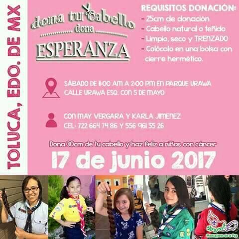 DONA TU CABELLO DONA ESPERANZA, Toluca 2017