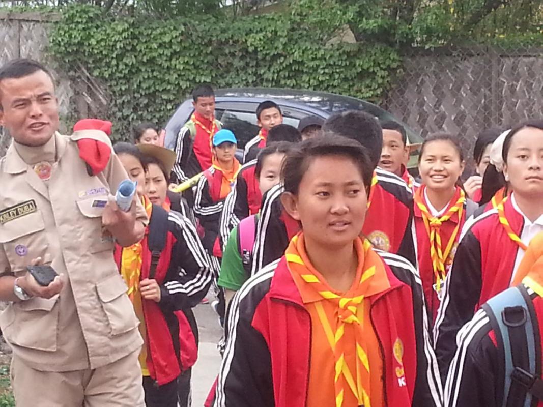 Mass Cleaning for Hygienic stay by Scouts lead by Scout Youth Leaders