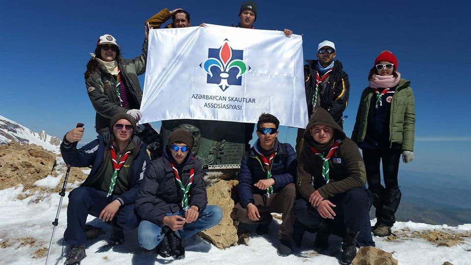 Scouts of Azerbaijan took part in a march to Heydar Aliyev peak.